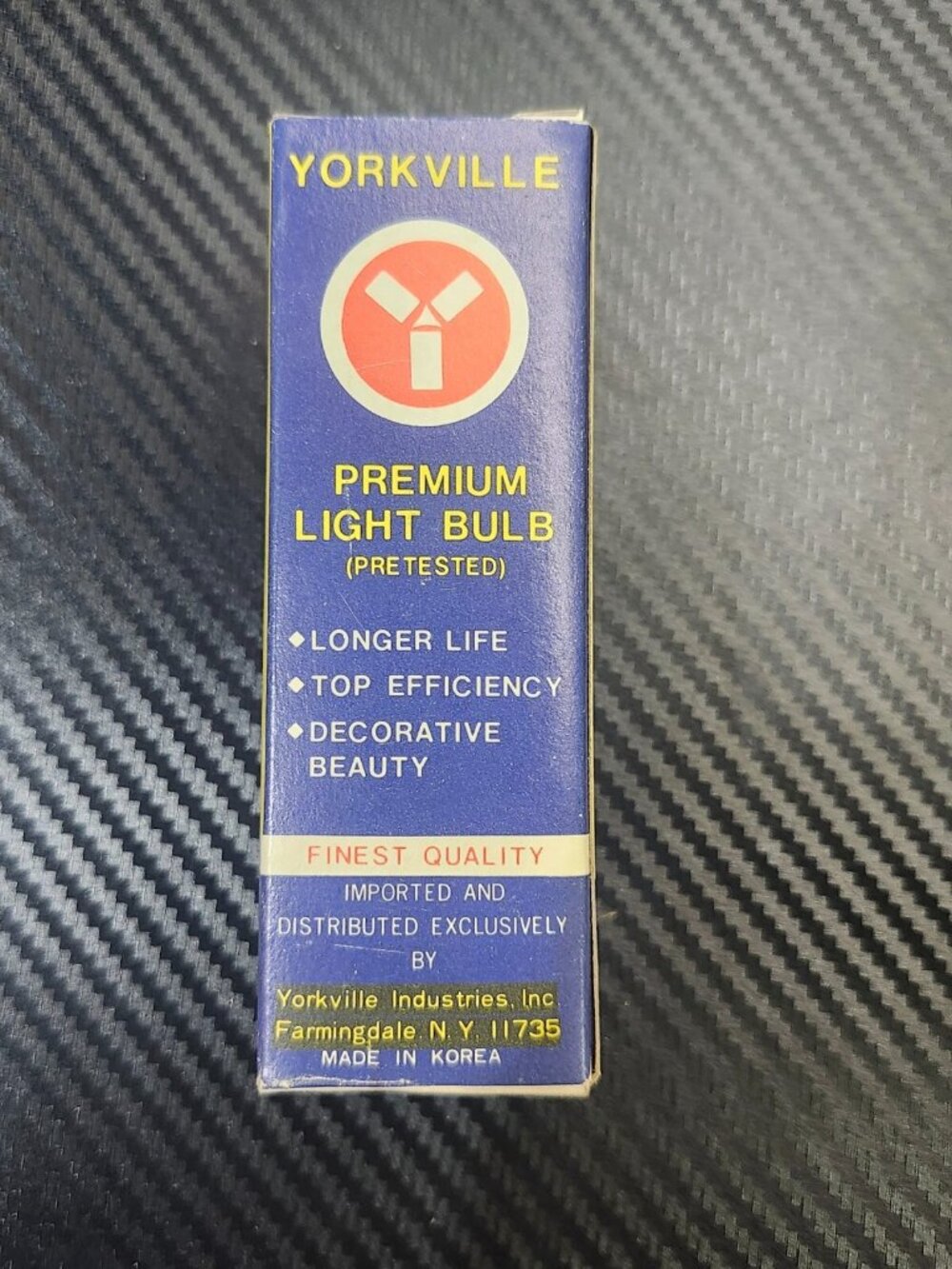 Vintage Yorkville Premium Candelabra Clear Teardrop Light Bulb 60w-220v No 9920